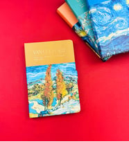 Van Gogh Tasarımlı Mıknatıs Kapaklı Defter BM-1211 (Kırmızı)