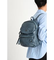 Y.S.Deri Mini Boy Kadın Sırt Çantası Vegan Deri Bayan Sırt Çantası 27*20 Cm Yumuşak Doku Çok Cepli (Mavi)