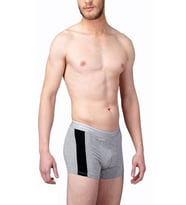 Çift Kaplan 850 Biyeli Pamuklu Elastanlı Erkek Boxer (Gri)