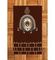 EVDEYA Dijital Baskılı Yıkanabilir Şık Tasarım Namaz Halısı Seccade 70x130cm, Seccade-49-kahve, (Kırmızı)