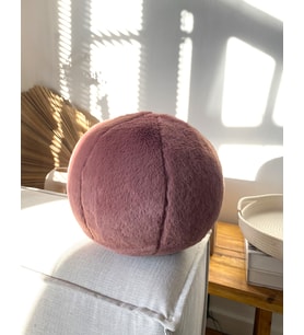 Peluş Top Yastık (Şarap)