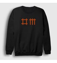 Presmono Unisex Beyaz DM Depeche Mode Sweatshirt 140168tt (Siyah)