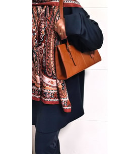 Hediyelik Elif Model Klasik Vintage Baget Kadın Çanta - Omuz Ve El Çantası (Taba)