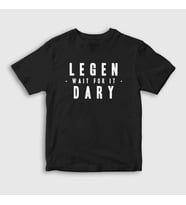 Presmono Unisex Çocuk Beyaz Legendary How I Met Your Mother T-Shirt 195057tt (Siyah)