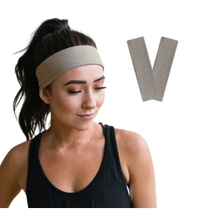 2li Spor Kadın Erkek Saç Bantları Elastik Kaymaz İnce Ter Emici Esnek Genç Saç Bandı Bandana Kadın Makyaj Yüz Yıkama Koşu Dans Fitness Yoga Pilates Bisiklet İçin Saç Bandı Taç Kadın Erkek Pamuk Atletik Egzersiz Ter Bandı Kafa Bandı (Sütlü Kahve)