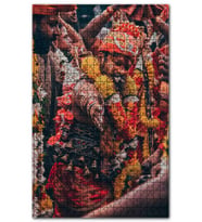 Cakapuzzle Yerel Kıyafetleriyle Puro İçen Hindular Puzzle Yapboz MDF (Ahşap) (1000 Parça)