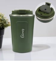 Kişiye Özel 350 ML Çelik Termos (Yeşil)