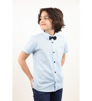 Toontoy Erkek Çocuk Komple Desenli Gömlek (Yeşil)