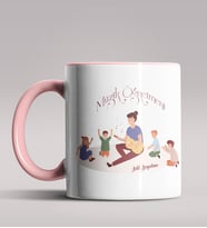 Kişiye Özel Müzik Öğretmeni Tasarımlı Siyah Renk Kupa Bardak 5 (Pembe)