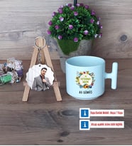 Veteriner Hekim Kupa Bardak Beyaz ve Fotoğraflı Ahşap Anahtarlık Hediye Veteriner Hekimler Günü Hediyesi (Model 12)