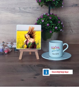 Çocuk Gelişim Uzmanı Fotoğraflı Dekoratif Taş, Ahşap Altlıklı Türk Kahvesi Fincanı Hediye Öğretmenler Günü Hediyesi (Model 2)