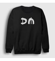 Presmono Unisex Beyaz DM V2 Depeche Mode Sweatshirt 140293tt (Siyah)