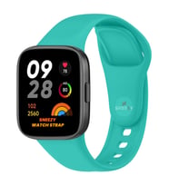 Xiaomi Redmi Watch 3 Uyumlu PureLux Soft Silikon Kordon (Turkuaz)