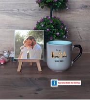 Babaya Doğum Günü Hediyesi Fotoğraflı Dekoratif Taş, Kupa Bardak Beyaz Hediye Babalar Günü Hediyesi (Model 10)
