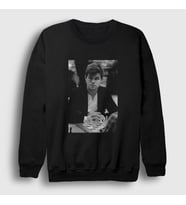 Presmono Unisex Beyaz Magnus Carlsen Büyükusta Satranç Sweatshirt 424268tt (Siyah)
