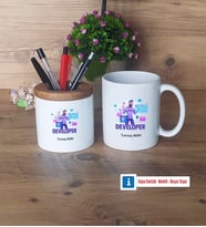 Developer Kalemlik, Kupa Bardak T Kişiye Özel Hediye (Model 4)