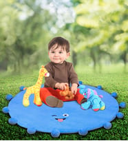 80 Cm Bebek Oyun Halısı (Mavi)