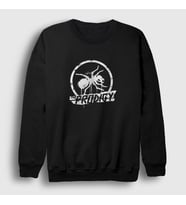 Presmono Unisex Beyaz Logo Ant Prodigy Sweatshirt 431548tt (Siyah)