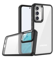Samsung Galaxy A04S Kılıf Case, Kamera Lens Korumalı Elektroplatin Kaplama Sert PC Koruyucu Colourful Platinum Serisi (Siyah)