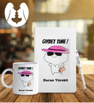Kişiye Özel Burç Tasarımlı Esprili Defter Kalem Ve Kupa Hediye Seti (Model 5)