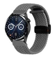 Xiaomi Watch S1 S1 Active Mi Watch Watch Color 22mm FiberLink Manyetik Tokalı Kumaş Örgü Kordon (Koyu Gri)