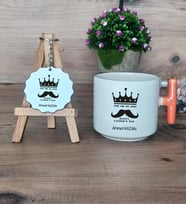 You Are My King Hediye Seti Kupa Bardak T Kulplu ve Anahtarlık Babaya Doğum Günü Babalar Günü Hediyesi (Model 7)