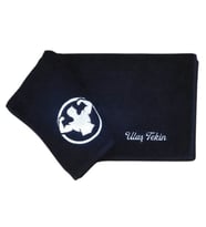 Alice Atelier İsme Özel %100 Pamuk Fitness İkon İşlemeli Unisex Antrenman Spor Havlusu (Siyah)