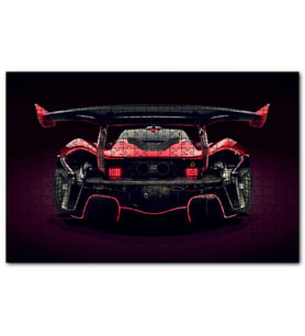 Cakapuzzle McLaren P1 GTR Arka Görünüş  Puzzle Yapboz MDF (Ahşap) (500 Parça)