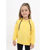 Toontoy Kız Çocuk Nakışlı Sweatshirt (Koyu Sarı)