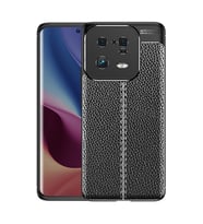 Xiaomi Mi 13 Pro Kılıf Zore Niss Deri Desenli Silikon Kılıf (Siyah)