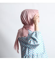 PAMUKLU FLAMLI ŞAL (Pembe)