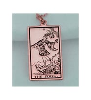 925 Ayar Gümüş Tarot The Fool (Budala) Kolye (Rose)