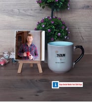 Yazılım Mühendisi Fotoğraflı Dekoratif Taş, Kupa Bardak Beyaz Hediye (Model 10)