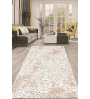 Dijital Kaymaz Taban Yıkanabilir Modern Renkli Salon Halısı Mutfak Halısı Yolluk ND-HT-439 (Bej)