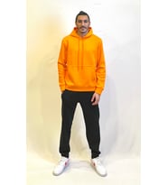 Erkek Kapşonlu Rahat Kalıp İçi Polarlı 3 iplik SweatShırt spr24sw55 (Turuncu)