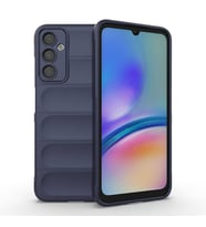 Galaxy A05S Kılıf Esnek TPU Oyuklu Arka Yüzey Tasarımlı Etnik Silikon Kılıf (Lacivert)