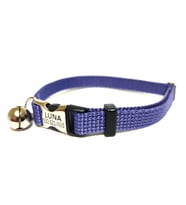Metal Kilitli Kedi tasması, kedi künyesi, kedi isimlik, isimli kedi tasması, köpek tasması, isimli köpek tasması, köpek künyesi, köpek isimlik (Lila)