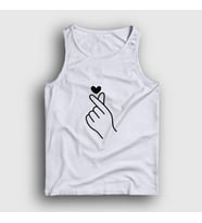 Presmono Unisex Sarı Finger Heart Bts Atlet 266300tt (Beyaz)