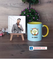 Veteriner Hekim Fotoğraflı Dekoratif Taş, Kupa Bardak Beyaz Hediye Veteriner Hekimler Günü Hediyesi (Model 7)