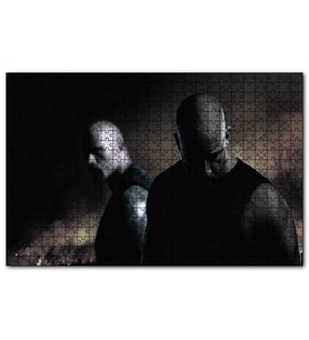 Cakapuzzle  Dwayne Johnson ve Vin Diesel  Puzzle Yapboz MDF (Ahşap) (255 Parça)
