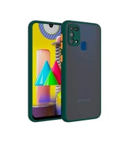 SM Galaxy A21S (SM-A217) Kamera Korumalı Premium Silikon Kılıf (Yeşil)