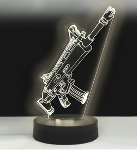 Kişiye Özel PUBG TPS SCAR-L Hediye Led Lamba (Beyaz)