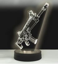Kişiye Özel PUBG TPS SCAR-L Hediye Led Lamba (Beyaz)