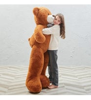 SOLE 160 Cm Papyonlu Peluş Ayıcık- İthal Kumaş - Premium Koleksiyon Hediyelik Ayı (% 100 YERLİ) (Kahverengi)