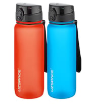 Uzspace 2'li Tritan Matara Seti 800 ml 14 Farklı Renk Seçeneği FiftyFifty (Turkuaz-Altın)