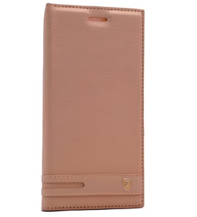 Lenovo Moto G4 Plus Kılıf Elite Kapaklı Kılıf (Gold)