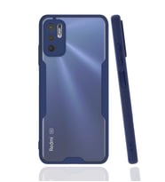Xiaomi Poco M3 Pro Kılıf Parfe Kenarları Pastel Renk Silikon (Lacivert)