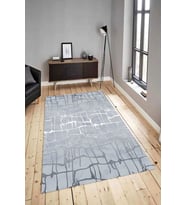 Dijital Baskılı Yıkanabilir Kaymaz Modern Renkli Salon Halısı Mutfak Halısı Yolluk ND-HY-968 (Gri)