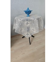 Fiskos Tül Güpürlü Masa Örtüsü (Kahverengi Açık)