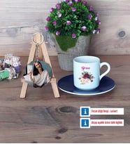 İsme Özel Doğum Günü Hediyesi Türk Kahvesi Fincanı Ahşap Altlıklı ve Fotoğraflı Ahşap Anahtarlık Hediye (Model 4)